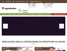 Tablet Screenshot of legnostrutture.com